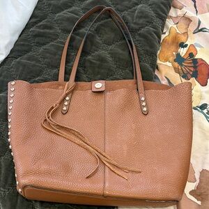 Rebecca Minkoff Brown Leather Studded Tote